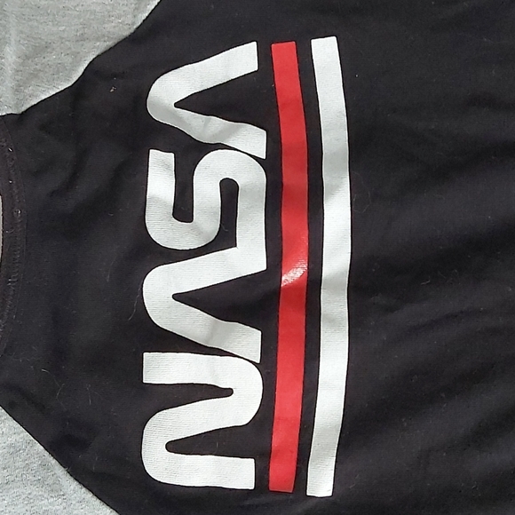 Rags to Raches NASA Print 6-12m Bamboo Romper - Picture 2 of 3